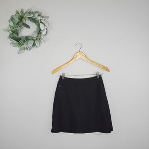 Patagonia Duway Black Microfiber Golf Skort Skirt
